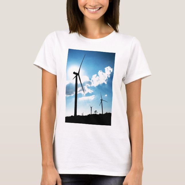 Windkraftanlage T-Shirt (Vorderseite)