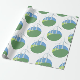 Windkraftanlagen Geschenkpapier