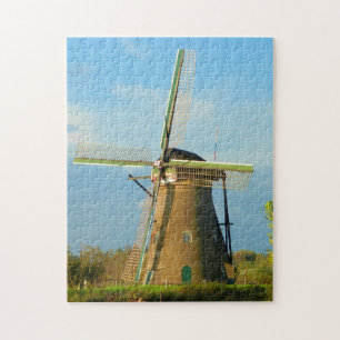 Windmill at Kinderdijk Netherlands Puzzle
