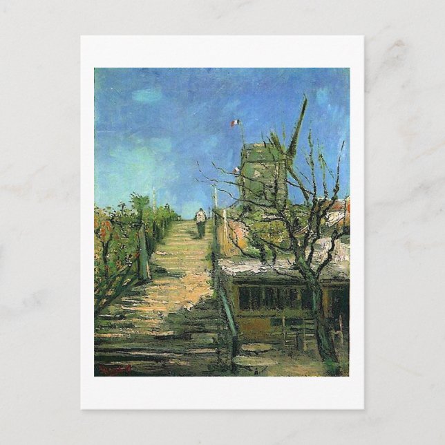 Windmill auf Montmartre (F271) Van Gogh Fine Art Postkarte (Vorderseite)
