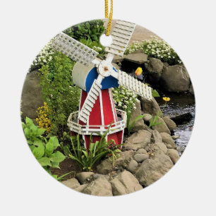Windmill Garden Keramik Ornament