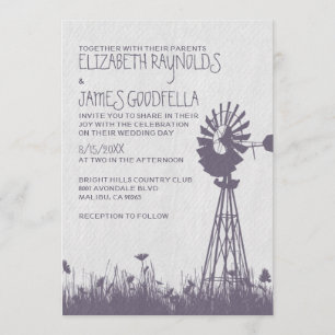 Windmill-Hochzeitseinladungen Einladung