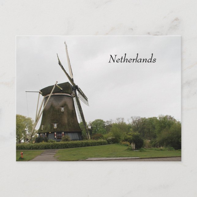 Windmill, Holland, Niederlande, Amsterdam, Niederl Postkarte (Vorderseite)