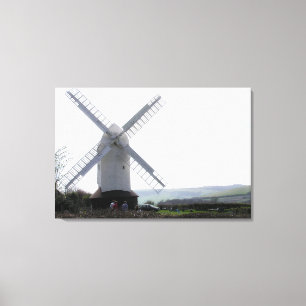 Windmill: Jack & Jill Sussex UK Fotografy Leinwanddruck
