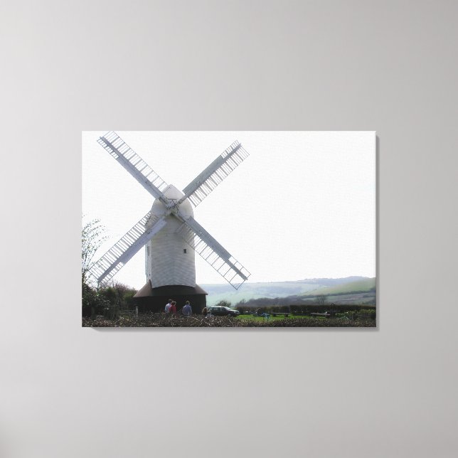Windmill: Jack & Jill Sussex UK Fotografy Leinwanddruck (Vorderseite)