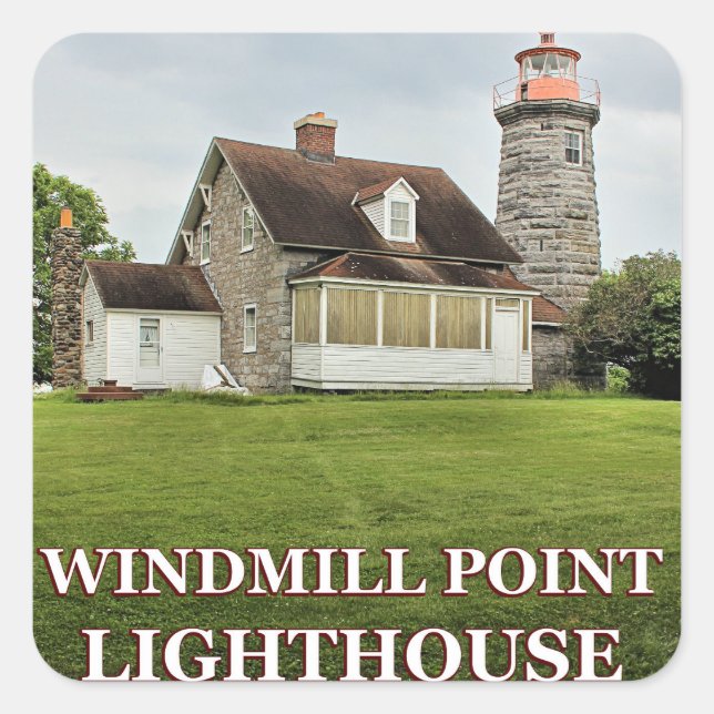 Windmill Point Lighthouse, Lake Champlain Stickers (Vorderseite)