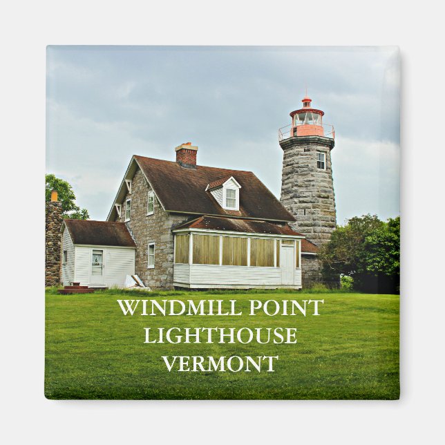 Windmill Point Lighthouse, Vermont Magnet (Vorne)