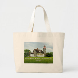 Windmill Point Lighthouse, Vermont Tote Bag Jumbo Stoffbeutel