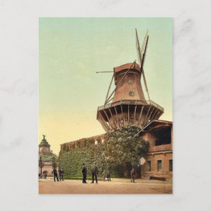 Windmill, Potsdam, Berlin, Deutschland, selten Fot Postkarte