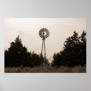 Windmill, Viersen Ranch Poster
