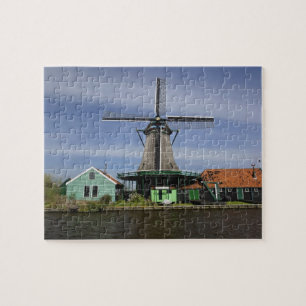 Windmill, Zaanse Schans, Holland, Niederlande 3 Puzzle