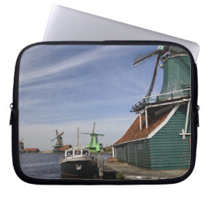 Windmill, Zaanse Schans, Holland, Niederlande Laptopschutzhülle