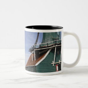 Windmill, Zaanse Schans, Holland, Niederlande Zweifarbige Tasse