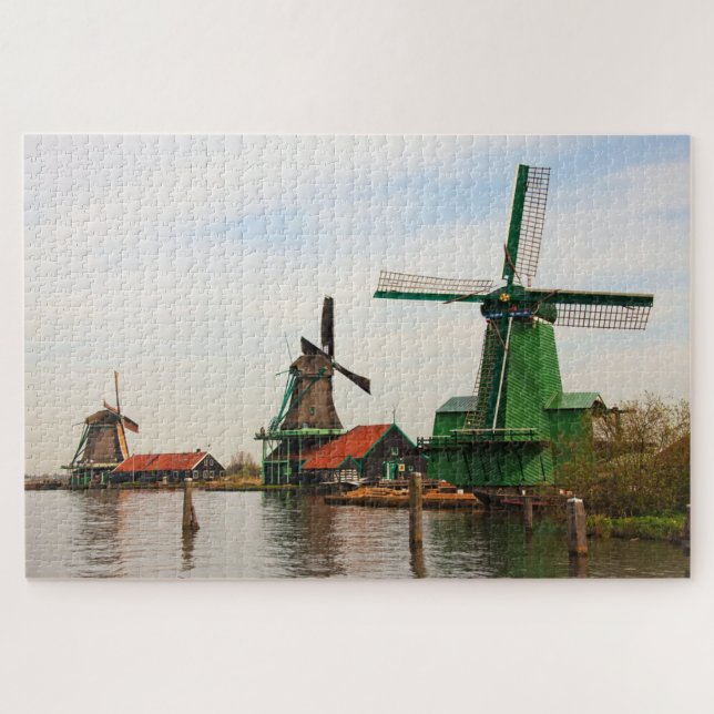 Windmills Classic Dutch Historic Puzzle (Horizontal)