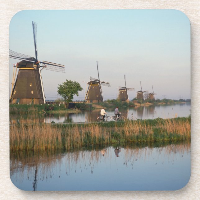 Windmills, Kinderdijk, Niederlande Getränkeuntersetzer (Vorderseite)