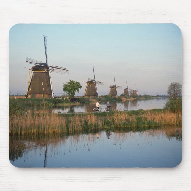 Windmills, Kinderdijk, Niederlande Mousepad (Vorne)