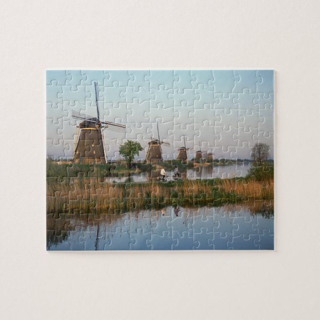 Windmills, Kinderdijk, Niederlande Puzzle (Horizontal)