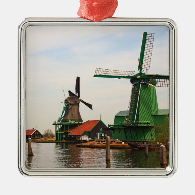 Windmills of Holland Ornament Aus Metall (Vorne)