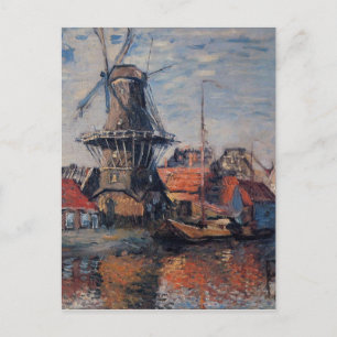 Windmühle am Kanal Onbekende, Amsterdam Postkarte