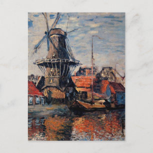 Windmühle am Kanal Onbekende-Amsterdam Postkarte