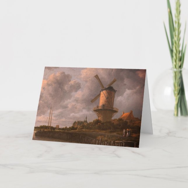 Windmühle bei Wijk bij Duurstede: Leere Karte (Vorderseite)