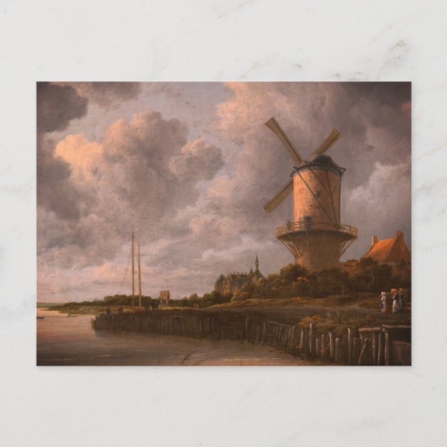 Windmühle bei Wijk bij Duurstede: Postkarte (Vorderseite)