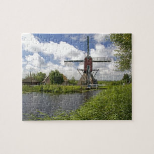 Windmühle entlang eines Kanals östlich von Leiden  Puzzle