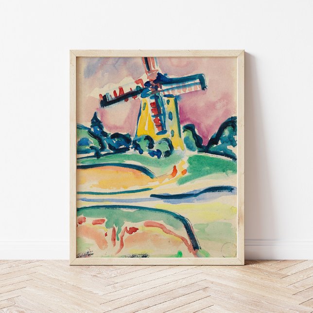 Windmühle | Ernst Ludwig Kirchner Poster (Von Creator hochgeladen)