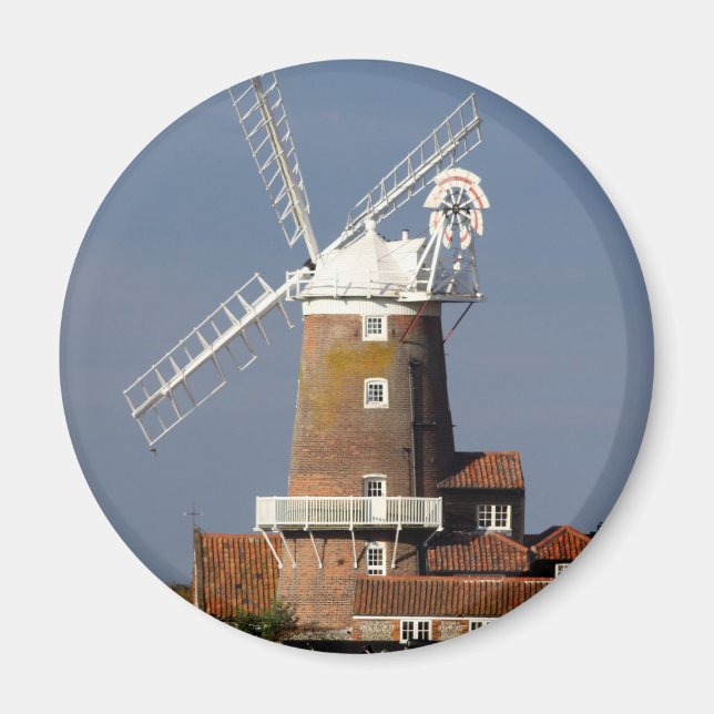 Windmühle in Cley, Norfolk. Magnet (Vorne)