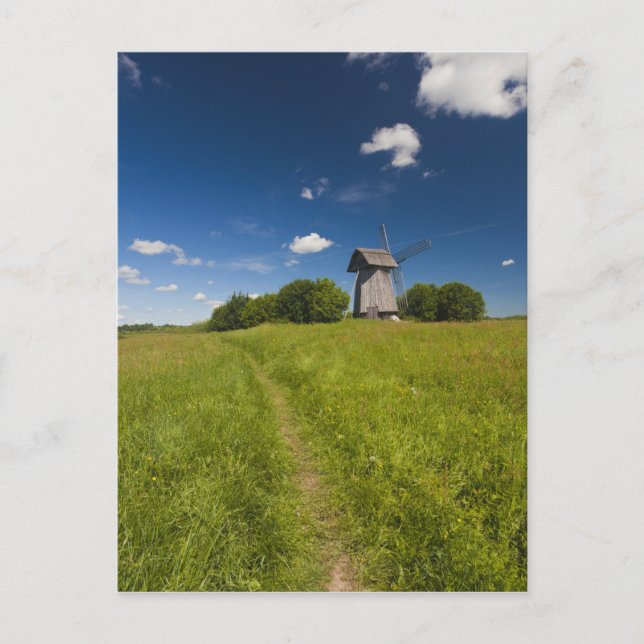 Windmühle in Mikhailovskoye Postkarte (Vorderseite)