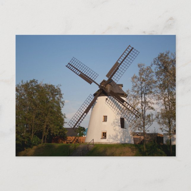 Windmühle in Podersdorf Postkarte (Vorderseite)