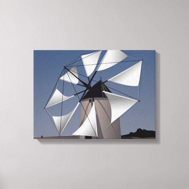 Windmühle Leinwanddruck (Vorderseite)