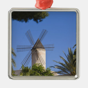 Windmühle, Palma, Mallorca, Spanien Ornament Aus Metall