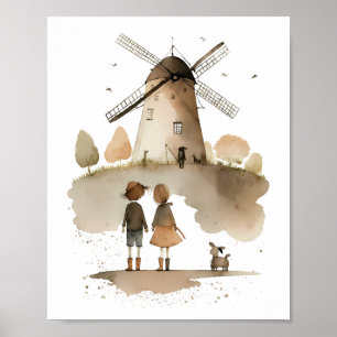 Windmühle  poster