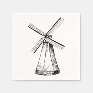 Windmühle Serviette
