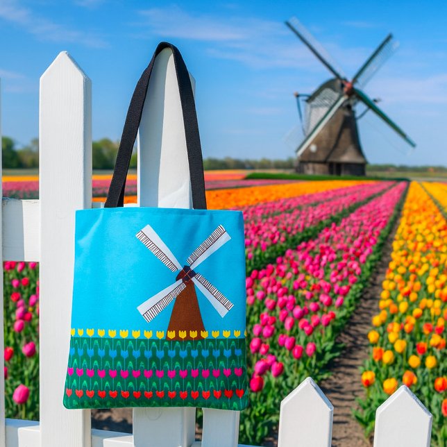Windmühle unter Tulip-Blume (Von Creator hochgeladen)