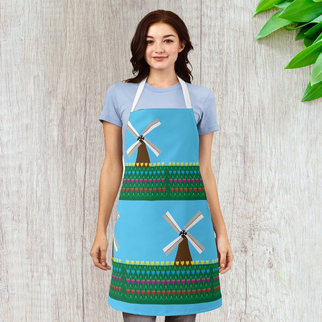 Windmühle unter Tulip-Blume Schürze (Von Creator hochgeladen)