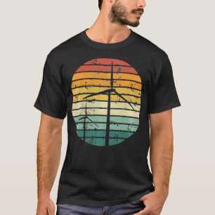 Windmühle Vintager Wind-Power Natur T-Shirt