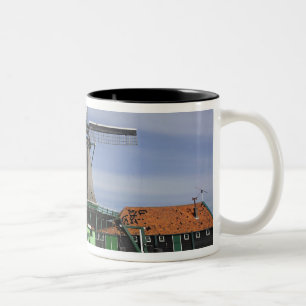 Windmühle, Zaanse Schans, Holland, die Niederland Zweifarbige Tasse