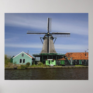 Windmühle, Zaanse Schans, Holland, Niederlande 3 Poster