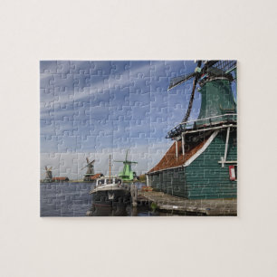 Windmühle, Zaanse Schans, Holland, Niederlande Puzzle