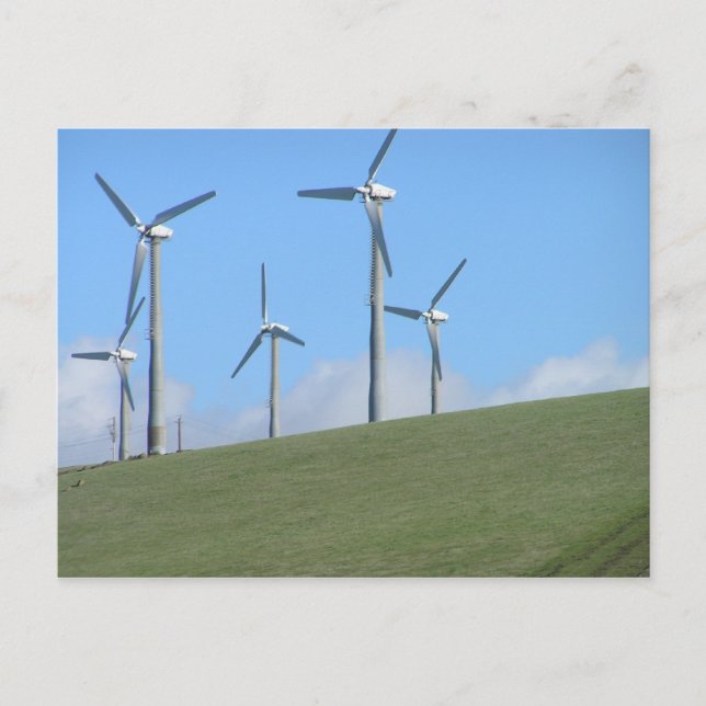 Windmühlen auf den 580 postkarte (Vorderseite)