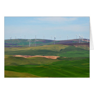 Windmühlen auf den Palouse Hills von Steptoe Butte