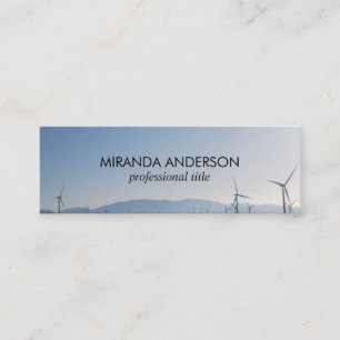 Windmühlen auf der Landseite Mini Visitenkarte