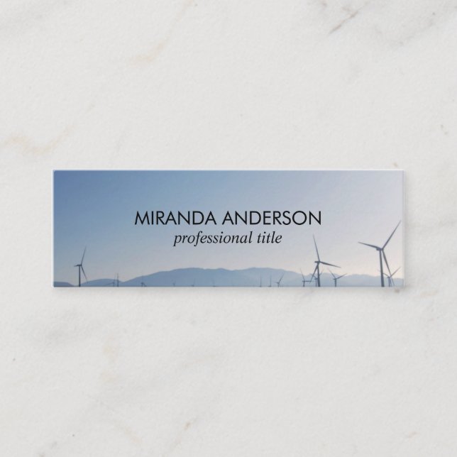 Windmühlen auf der Landseite Mini Visitenkarte (Vorderseite)