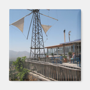Windmühlen auf Kreta Magnet