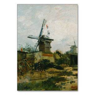Windmühlen auf Montmartre durch Vincent van Gogh Tischnummer
