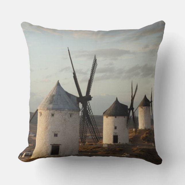 Windmühlen Consuegra, antike La Mancha Kissen (Vorderseite)
