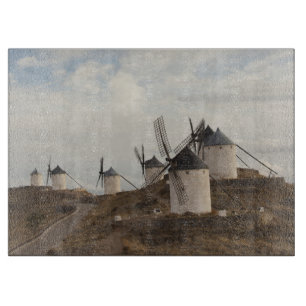 Windmühlen Consuegra, antike La Mancha Schneidebrett