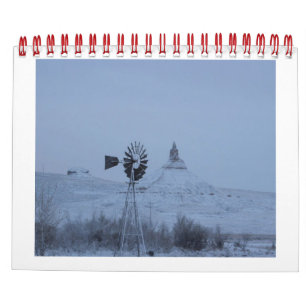 Windmühlen in den Ebenen Kalender